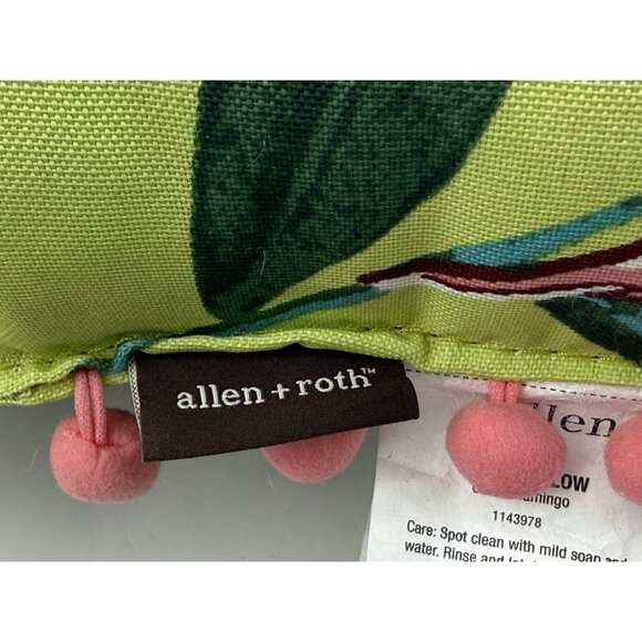 Allen + Roth Indoor/Outdoor Pillows Set Of 2 Flamingo & Watermelon Colorful EUC - Picture 6 of 12